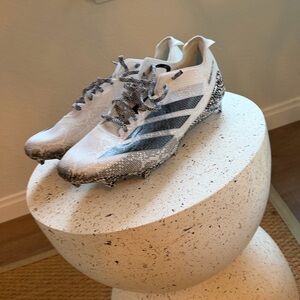 Adidas White and Black Athletic Cleats